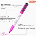 thumbnail image 4 of Dry Erase Markers, Shuttle Art 90 Bulk Pack 15 Colors Magnetic Whiteboard Markers with Erase, Fine Point Dry Erase Markers are Perfect for Writing on Whiteboard Mirrors Glass for Office Home, 4 of 8