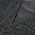 thumbnail image 4 of GFDYREE Men's Slim Fit Herringbone Tweed Suits Vest Premium Wool Blend Waistcoat, 4 of 7