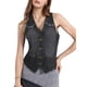 thumbnail image 1 of CHALECOS DE JEAN SIN MANGAS PARA MUJER INSPIRADOS EN CHIC, LAVADOS Y DESGASTADOS, CHAQUETAS DE JEAN CASUAL NEGRAS TALLA L, 1 of 6