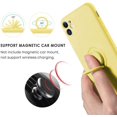 thumbnail image 2 of LAICAIW iPhone 11 Case, Phone Case iPhone 11, Slim Silicone Protective Kickstand Ring Holder Soft Bumper Girls Women iPhone 11 6.1" 2019 Cover,Yellow, 2 of 7
