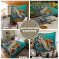 thumbnail image 6 of Octopus Coastal Tapestry for Bedroom Wall Hanging Tapestry, Brown Teal Nautical Summer Ocean Ceiling Backdrop Tapestries Poster Blanket Wall Decor for Teens Room Living Room Dorm 39" x 59", 6 of 8