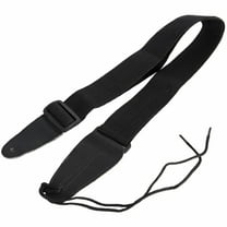 On-Stage GSA10BK Guitar Strap with Leather Ends (Black)