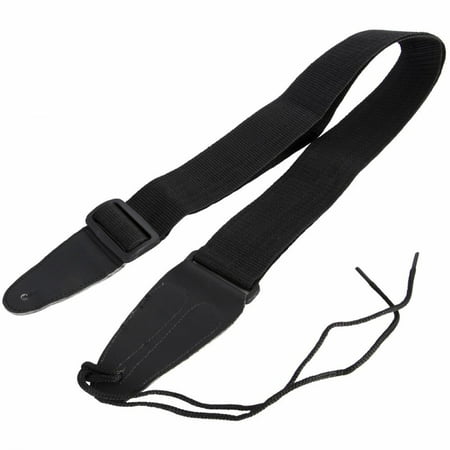 On-Stage GSA10BK Guitar Strap with Leather Ends (Best Guitar Strap Material)