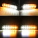 thumbnail image 2 of 2 luces estroboscópicas LED para luces de advertencia de marcador lateral para coche, camión, remolque, aluminio, amarillo y blanco JAMW Sencillez, 2 of 5