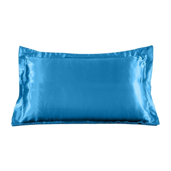Esquirla Luxury Silky Satin Pillowcases Pillow Case Cushion Cover with Envelope Closure, Soft And Cozy, Wrinkle, Fade, Stain Resistant - Lake Blue