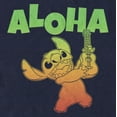 thumbnail image 2 of Men's Lilo & Stitch Colorful Aloha Graphic Tee Navy Blue 2X Large, 2 of 5