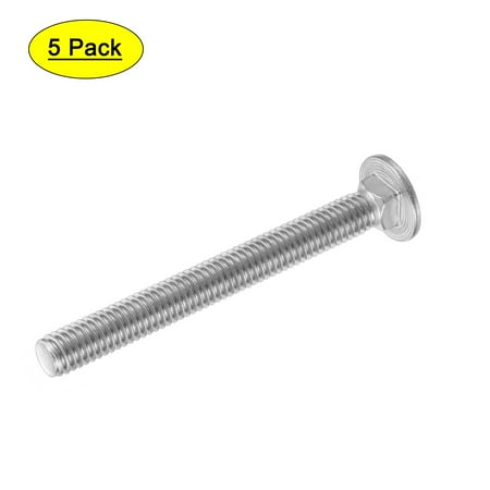 

Uxcell 3/8-16x3-1/2 Carriage Bolt 304 Stainless Steel Polishing 5 Pack