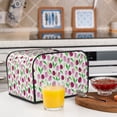 thumbnail image 5 of KLL Tulips Flowers Print 4 Slice Toaster Dust Covers Kitchen Small Appliance Cover with 2 Pockets,Can hold Jam Spreader Knife & Toaster Tongs (12.4 x 10.6 x 8.2), 5 of 6