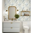 thumbnail image 4 of NextWall Linen & French Blue Magnolia Trail Peel and Stick Wallpaper, 4 of 10