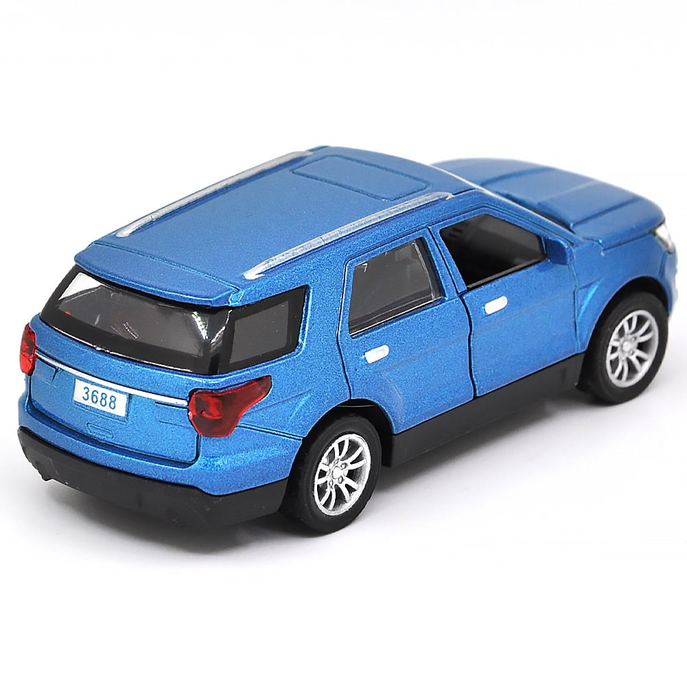 1: 36 is suitable for Ford Explorer alloy die-casting metal car models, with sound, light, and rebound functions, children's toy car collections, boys' birthday gifts