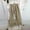 Khaki, variant on Linen Pants for Women Long Trousers Palazzo Flowy Trousers Pull On Pants for Women Tapered Pants Gaucho Pant Resort Trouser with Pocket Flowy Pants Summer Boho Dressy Balloon Pants Green L