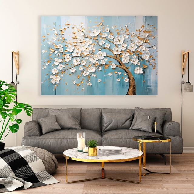Cuadro Arbol Flores Canvas