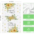 thumbnail image 6 of SM-XLHN Bottle Yellow Daisy Leaves Spring Kitchen Towels Dish Towels, 18x26 Inch Farmhouse Flowers Decoration Hand Towels Set of 2, 6 of 6
