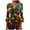 Multicolor Plus Size Blouse for Women_a, variant on CYMMPU 3/4 Sleeve Blouses for Women Dressy Casual Spring Tops Button V Neck Flare Sleeve Tunic Tops Fall Fashion Shirts Floral Printed Loose Fit Empire Waist A Line T-Shirts Multicolor M
