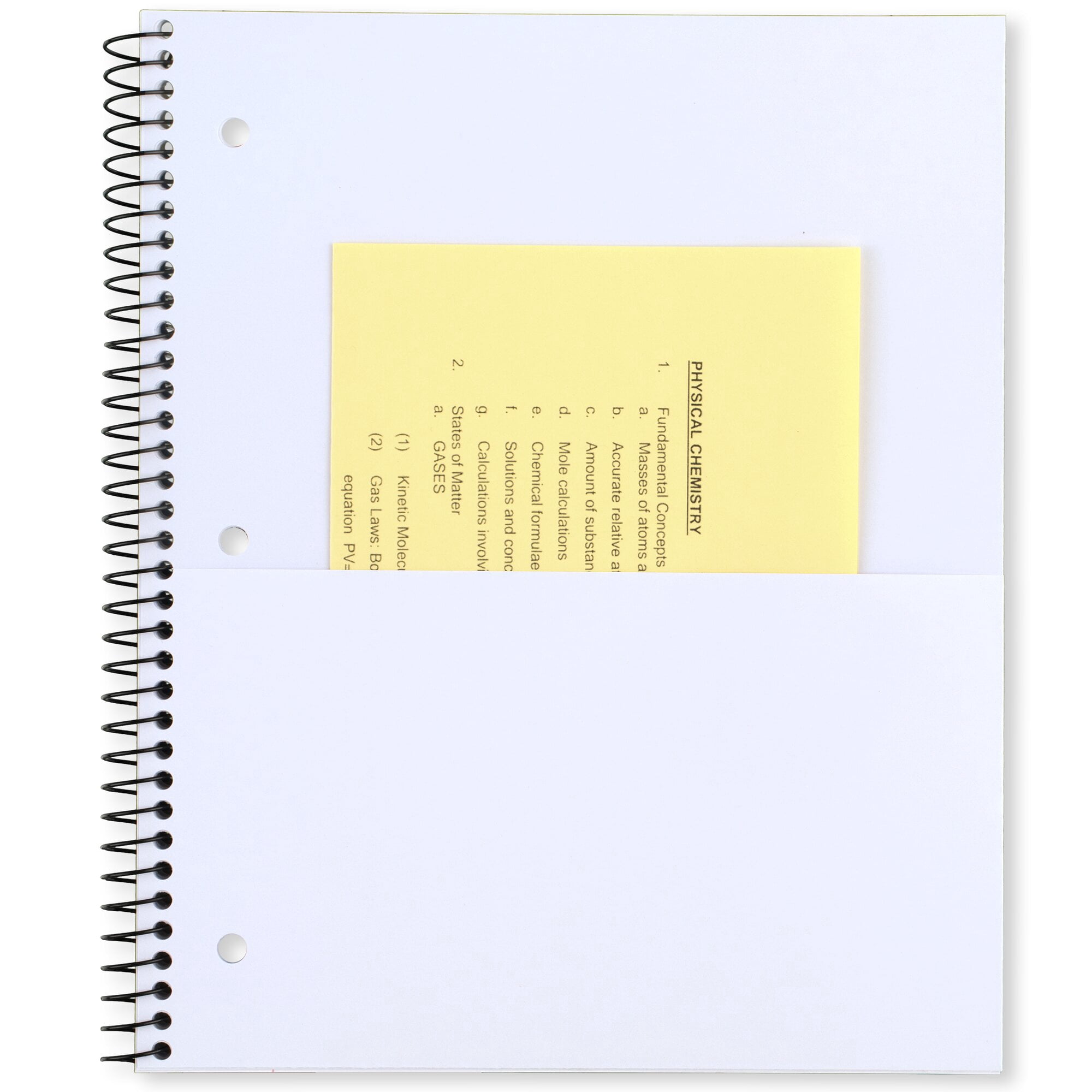Mead Spiral Notebook 5 Subject Wide Ruled Plastic Cover 8 x 10 12 5 Pack - Wide