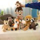 thumbnail image 3 of Forest Animals Stuffed Plush Doll Toy Cute Elephant Monkey Fox Lion Tiger Giraffe Hippo Soft Plush Animal Toys Christmas Gifts, 3 of 5