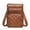 Brown, variant on Badiya Women's Shoulder Handbags with Multiple Zippered Pockets Stylish Small Leather Crossbody Bags