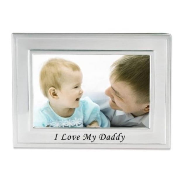 Cadre Photo Plaqué Argent 6x4 - Design Moi et Mon Cousin
