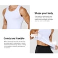 thumbnail image 5 of Arjen Kroos Mens Compression Shirt Slimming Body Shaper Tank Top Tummy Control Undershirts,3Pack, 5 of 15