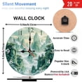 thumbnail image 3 of Mountain Landscape Wall Clock Home Decor 10-Inch Silent Wooden Wall Clock, Battery Operated (AA Batteries Not Included), Artistic Home Decor, 3 of 7