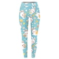 thumbnail image 6 of Easter Print High Waist Yoga Workout Leggings With Pockets Comfortable Stretchy Athletic Running Tights For Women, 6 of 6