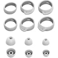 thumbnail image 1 of wonima11 Ear Tips Kit for Galaxy Buds+ Plus SM-R175 Headphone, 3 Pairs Ear Hooks & 3 Pairs Ear Tips Kit, Soft Silicone, in Case, for Galaxy Buds Plus + SM-R175, 3+3 Pairs, Silver, 1 of 1