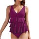 thumbnail image 1 of Conjunto de Bikini de Cintura Alta para las Mujeres Traje de Baño de Eslinga de Control Del Estómago, Corbata de Espalda Crisscross, 1 of 6