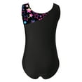 thumbnail image 2 of Xnihocha Kids Girls One Piece Dance Outfits Gymnastics Ballet Leotards Dancing Tumbling Unitards Black Stars 12, 2 of 5