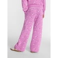 thumbnail image 3 of Wonder Nation Girls Wide Leg Fleece Pants, Sizes 4-18 & Plus, 3 of 7