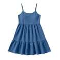thumbnail image 6 of Tqcoqu Women's Adjustable Spaghetti Strap Backless Dresses,Tiered Ruffle Mini Dress with Pockets,Navy Women's S-XXL, 6 of 6