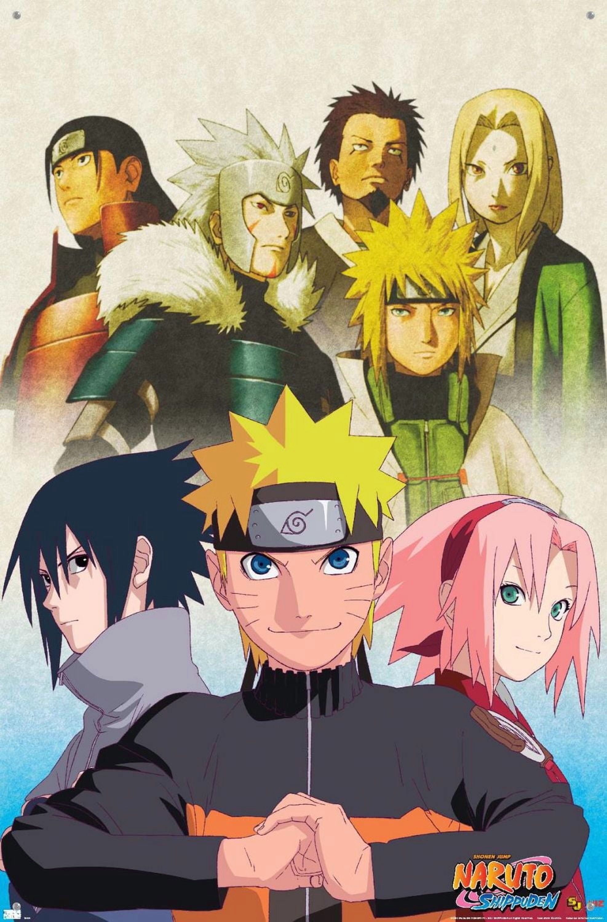 Naruto Shippuden - Key Art Wall Poster, 14.725" x 22.375"