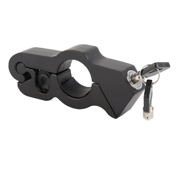 Bloqueo de acelerador de manillar de motocicleta antirrobo negro Bloqueo de acelerador de bicicleta de scooter de aleación de aluminio