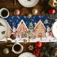 thumbnail image 3 of Burlap Table Runner 72 Inches Long,Winter Christmas Snowman Non-Slip Kitchen Table Runners for Dining Room Everyday Use Party Table Decorations Gingerbread Candy, 3 of 9