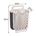 thumbnail image 1 of Cesta de ropa sucia plegable para el hogar, cesta de almacenamiento de artículos diversos para el baño sin perforaciones, cesta de ropa sucia, ropa de baño, 1 of 6