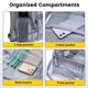 thumbnail image 5 of Mochila Vorspack de PVC transparente, gris pesado, 5 of 6