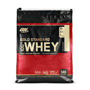 Optimum Nutrition Gold Standard 100% Whey Protein Powder, Vanilla Ice Cream, 24g Protein, 10lb, 160oz
