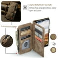 thumbnail image 5 of for Samsung Galaxy A36 5G Case Wallet for Women and Men, Samsung Galaxy A36 5G Case, PU Leather Magnetic Flip Strap Wristlet Zipper Card Holder Wallet Business Phone Cover for Galaxy A36 5G, Brown, 5 of 9