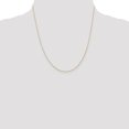 thumbnail image 2 of 14k Yellow Gold 20 Inch .5mm Cable Rope Chain Necklace Pendant Charm Carded, 2 of 10