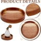 thumbnail image 5 of Bandeja redonda de madera de acacia de 15 cm (5,9 pulgadas), plato decorativo para servir, tabla pequeña de embutidos, bandejas sólidas, 5 of 9
