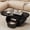 Black, variant on Artist Hand Modern 39" Irregular Cloud Coffee Table Center Table MDF Top Metal Base for Small Space with Storage Drawer,Open Shelf Living Room Home Office(Black White)