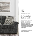 thumbnail image 5 of Signature Design by Ashley Lonoke Gunmetal Loveseat, 5 of 14