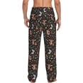 thumbnail image 3 of Picia Cute Deer Mens Soft Woven Cotton Elastic Waistband Sleep Pajama Pant Lounge Sleep Pant With Pockets And Drawstring-Large, 3 of 9