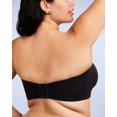 thumbnail image 3 of Sujetador sin tirantes HSIA para mujer, talla grande, con aros, negro, 3 of 6
