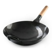 Craft Wok Round Bottom 13 inches Pre-Seasoned Carbon Steel Wok / 731W317