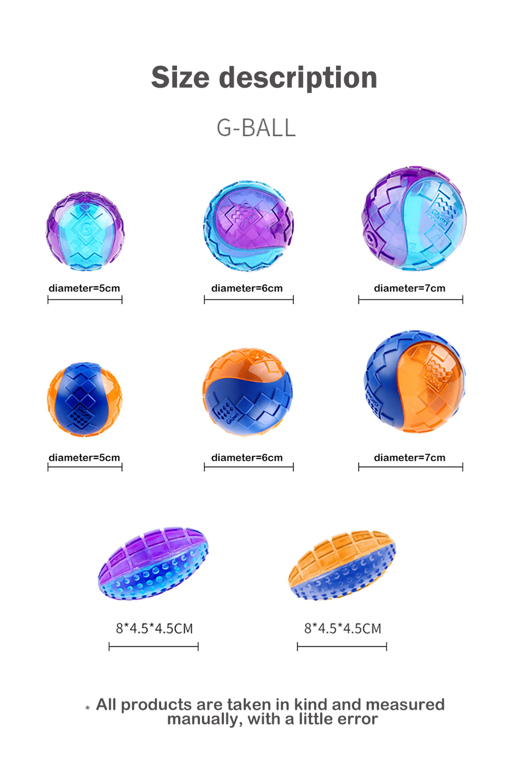 GIGWI Pet Toys G-Ball Toys S / M / L Series Transparent Interactive Dog Ball Toy for Dogs Bite Resistance Elasticity Dog Toy