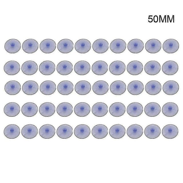 50 Pieces Transparent Suction Cups Without Hooks Anti-collision Sucker Pad