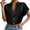 Black, variant on YOUSNH Women Short Sleeve V Neck Workout Tops Casual T Shirts Blouse Tops for Women Trendy 2024 Orange XL