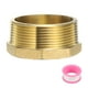 thumbnail image 1 of Accesorios de rosca hexagonal de latón, tapón macho de latón G2" con rosca macho para tubo, 1 of 7