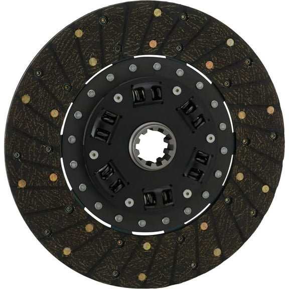 Speedway Motors Flathead Ford 10-1/2 Inch Clutch Disc, 1-3/8 Inch 10-Spline Input, Organic Friction Disc Compatible with Early Ford V8 and T-5 Conversions