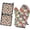 Pioneer Flower Floral-2, variant on Pioneer Flower Floral Print Pattern 2-Pack Oven Mitts Set, Heat Resistant Kitchen Gloves, 7.7" X 12"